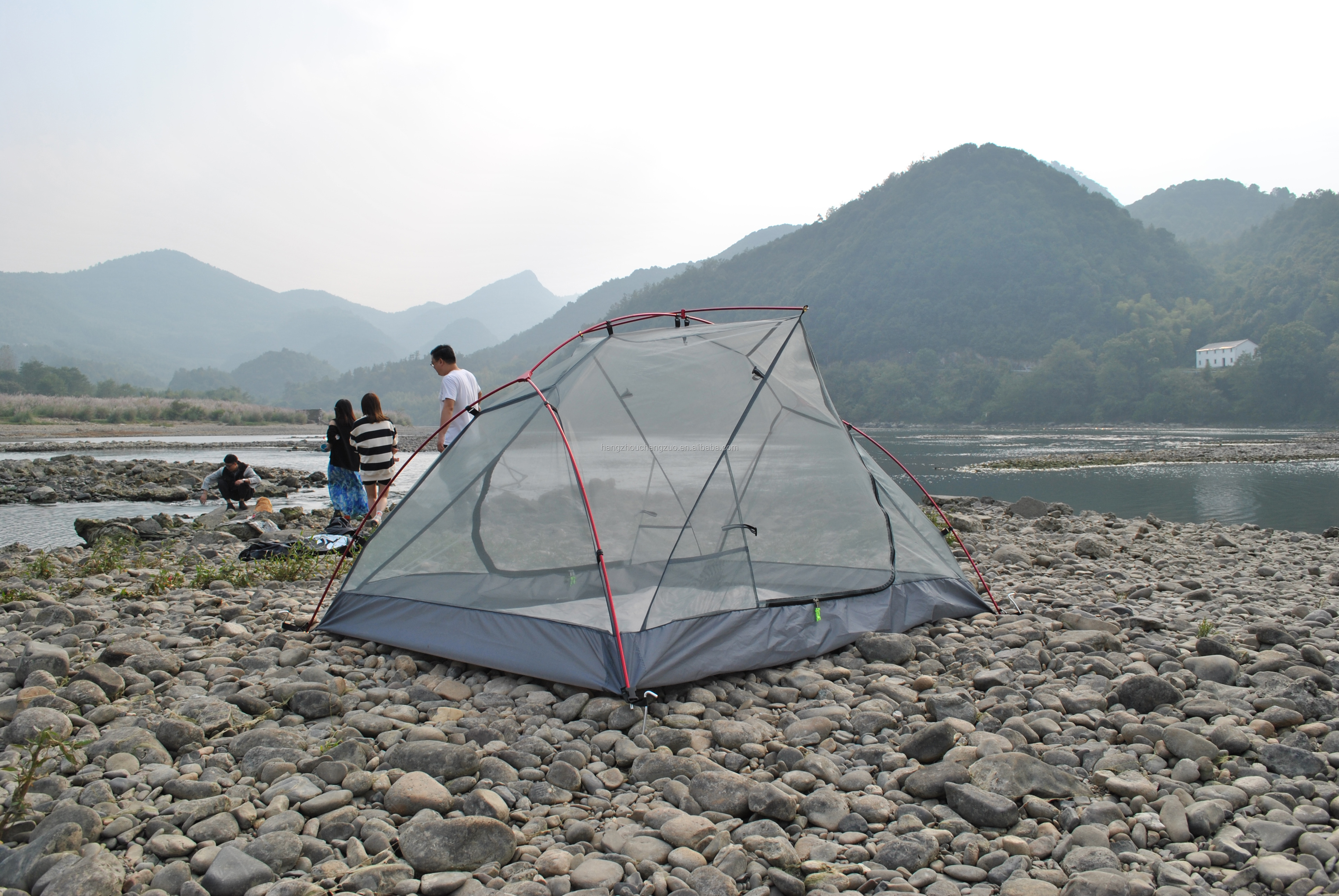 Cheap Goat Tents Black tent,Ultralight 2 Person 20D Silicone Nylon camping tent,CZX 435B Black MSR Hubaba NX 2 Person tent with footprint Tents 